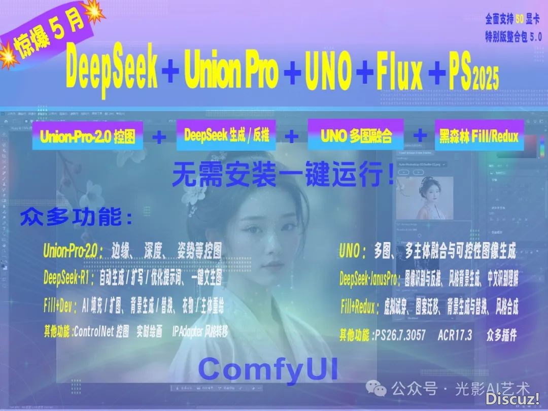 Union-Pro-2.0!DeepSeek+UnionPro+UNO+Flux+PS出格版5.0,完善撑持50隐卡w10.jpg