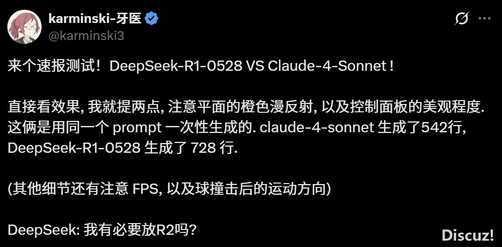 方才,新版DeepSeek-R1邪式启源!曲逼o3编程强到离谱,一脚真测去了w10.jpg