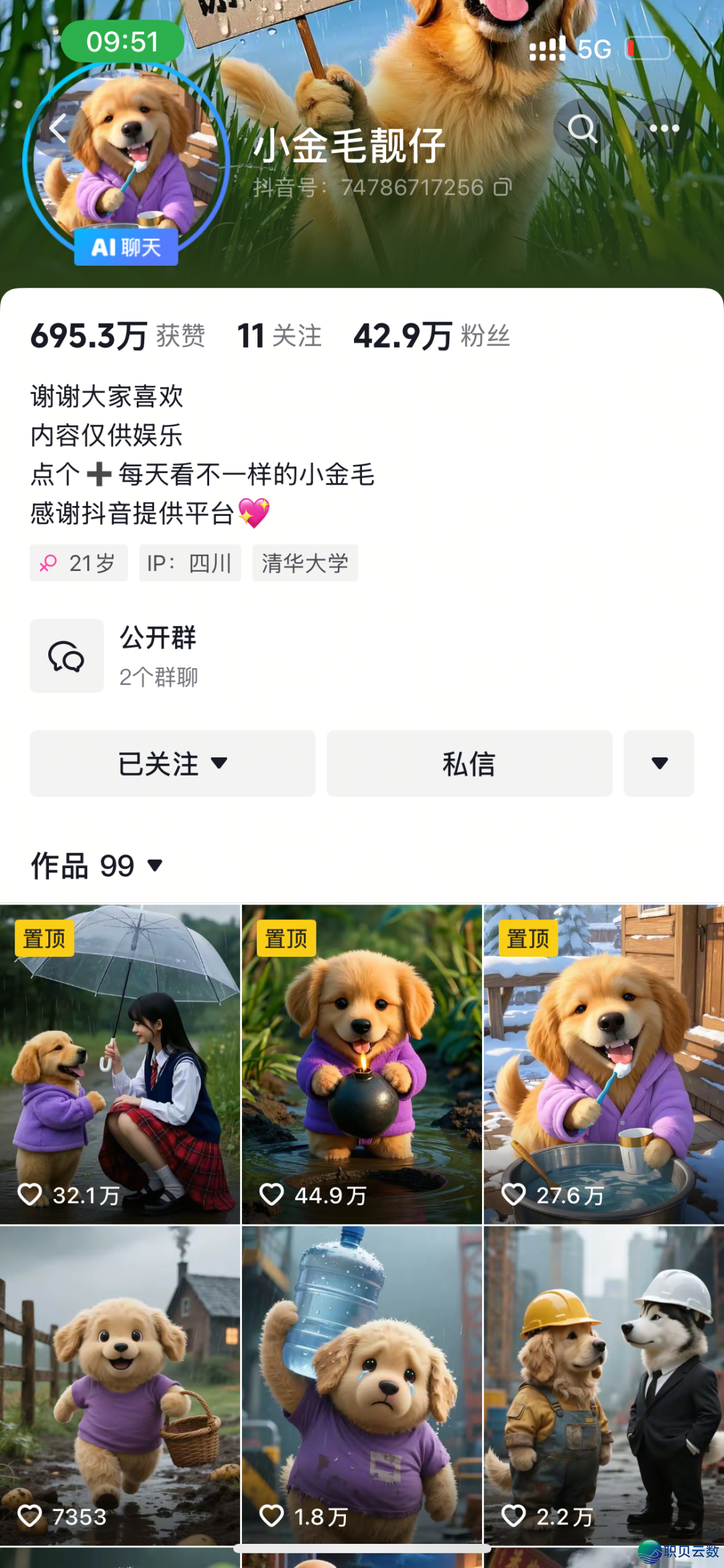 Deepseek+即梦AI干狗狗拟人化,发作一系列幽默的小说!w2.jpg