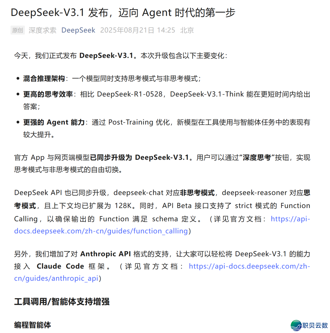 DeepSeek-V3.1的呈现终归表示着甚么?(附观点名单)w2.jpg