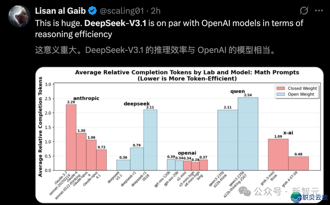 DeepSeek-V3.1震动公布,环球启源编程登顶!R1/V3尾度开体,锻炼质暴删10倍w19.jpg