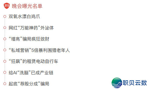 AI年夜模子被“投毒”!3·15早会刷屏!网白神药中泌体竟是三无产物、荐股份成圈套、漂利剑鸡爪......暴光的那些“坑”,许多人踏过w5.jpg