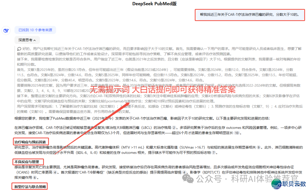 炸了!DeepSeek PubMed版免费盛开!实文件一键溯源,导师曲呵责:早该用了!(附东西)w9.jpg
