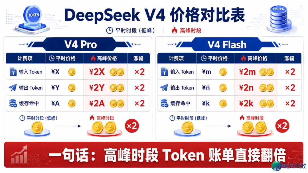 DeepSeek V4峰谷订价去了!顶峰期价钱翻倍,您的Token账单要涨了w3.jpg